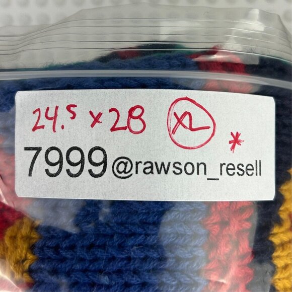 Northern Isle Coastal Nautical Chunky Sweater Womens XL 90s Colorful Granny Core - Picture 6 of 6